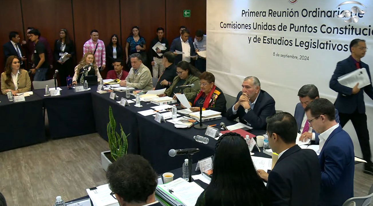 Aprueban reforma al Poder Judicial en comisiones unidas del Senado de la República