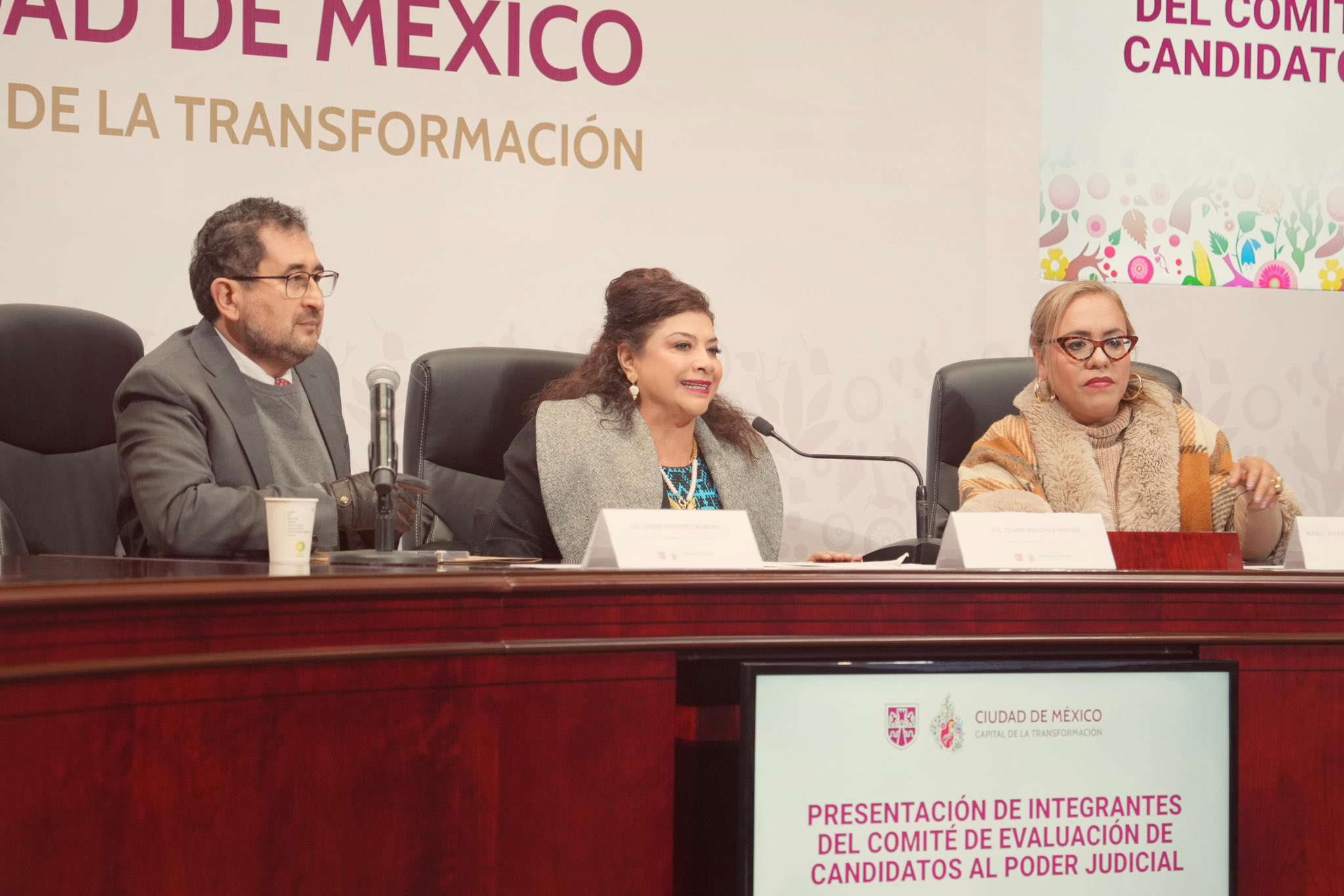 Presenta Clara Brugada integrantes del Comité de Evaluación de candidatos al Poder Judicial capitalino