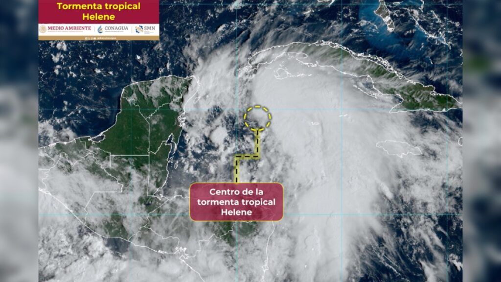 Se activa la Alerta Roja en Quintana Roo ante el paso del huracán Helene