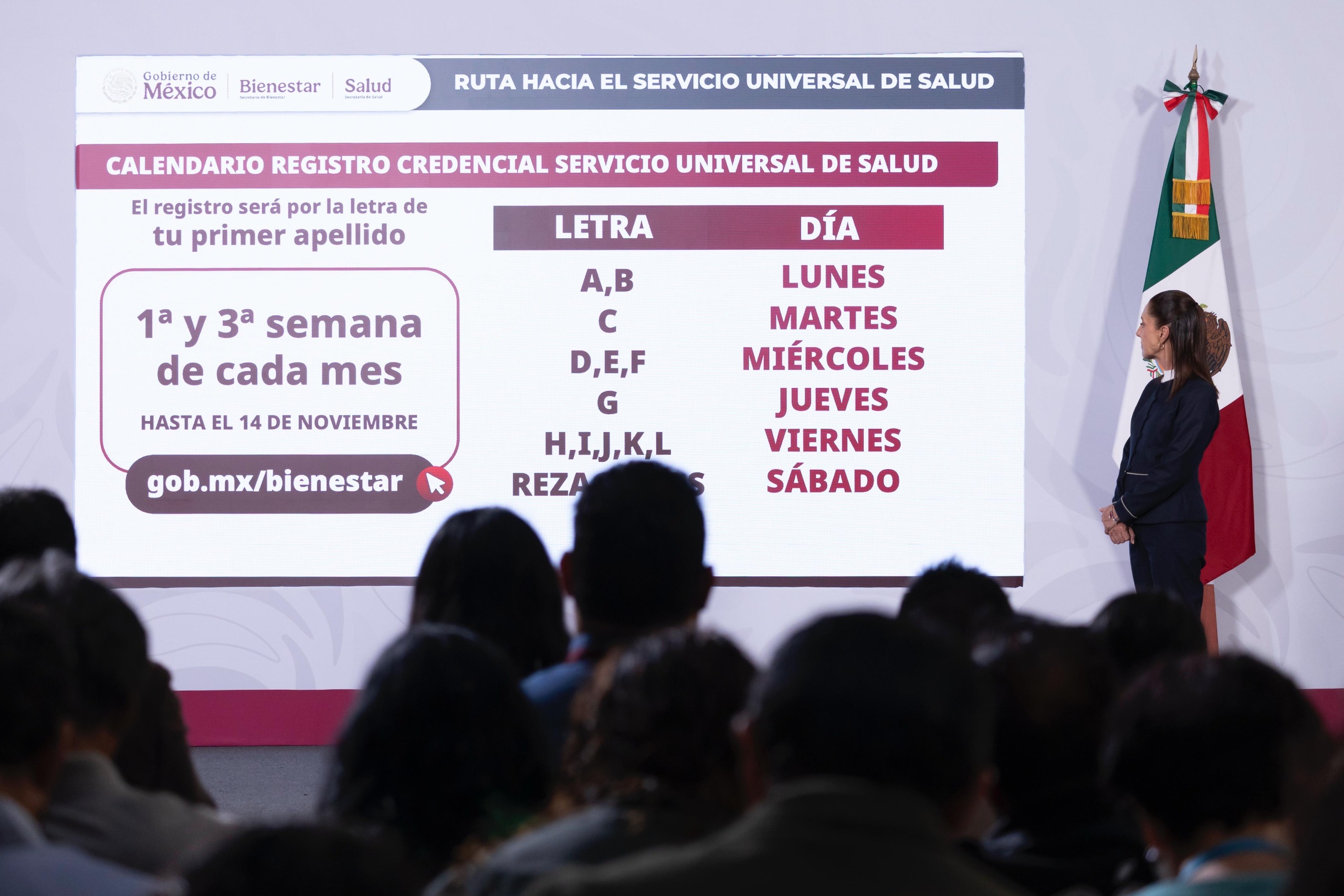 Destaca Sheinbaum avances en la credencialización del Servicio Universal de Salud; “Cualquier persona podrá atenderse en cualquier hospital”