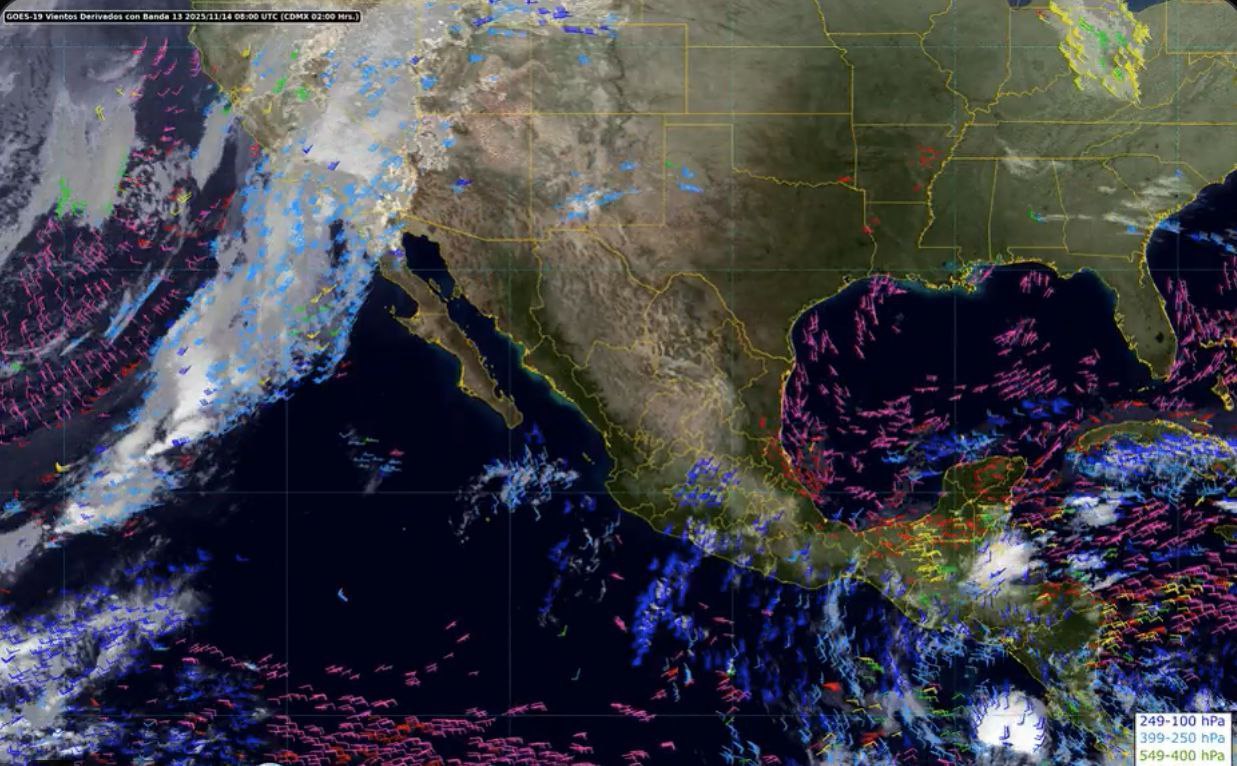 Provocará frente frío no. 14 lluvias y bajas temperaturas en Baja California y Sonora