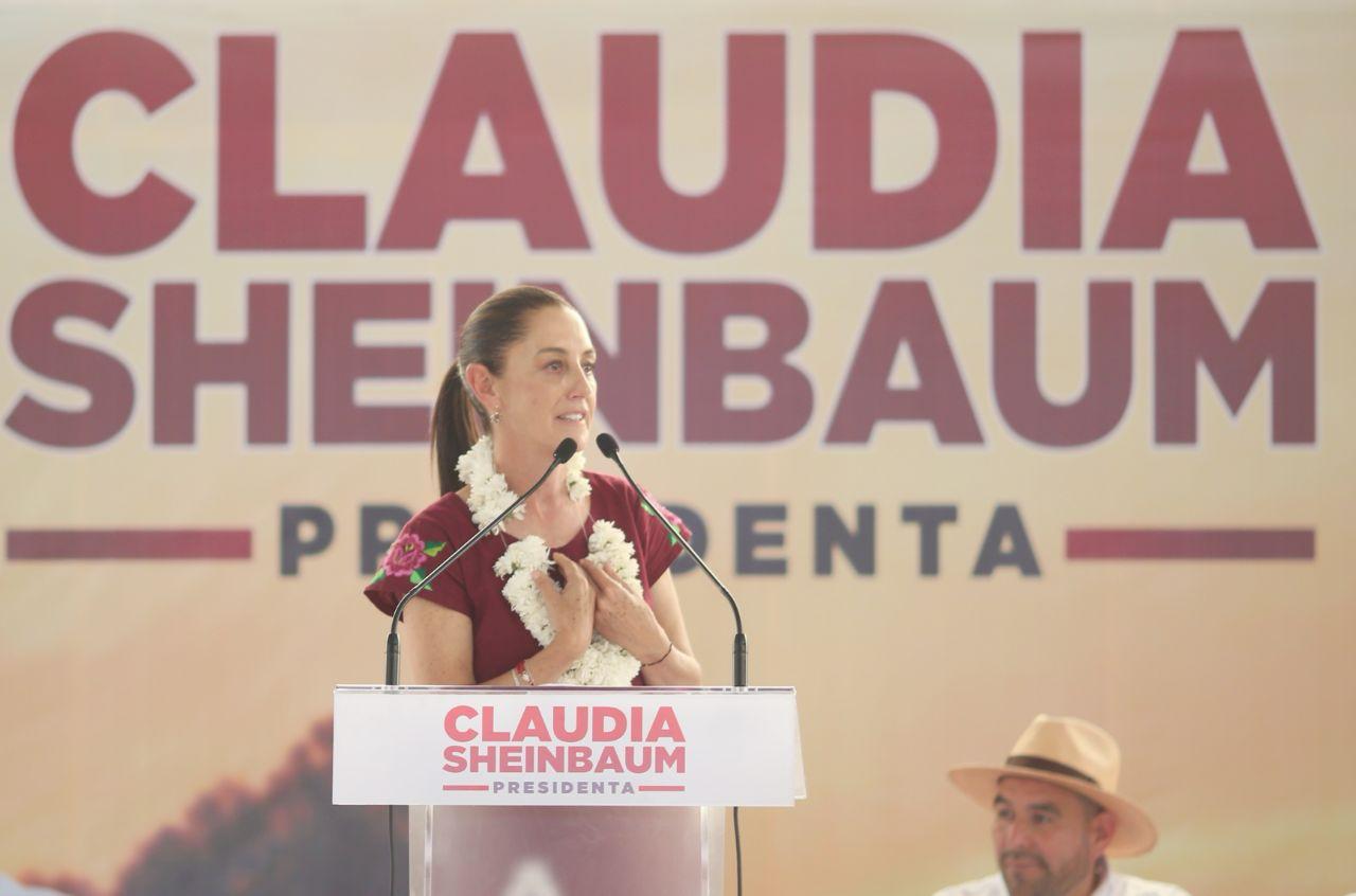 Claudia Sheinbaum visitó Morelos y aseguró que las próximas elecciones del 2 de junio serán pacíficas y una fiesta democrática
