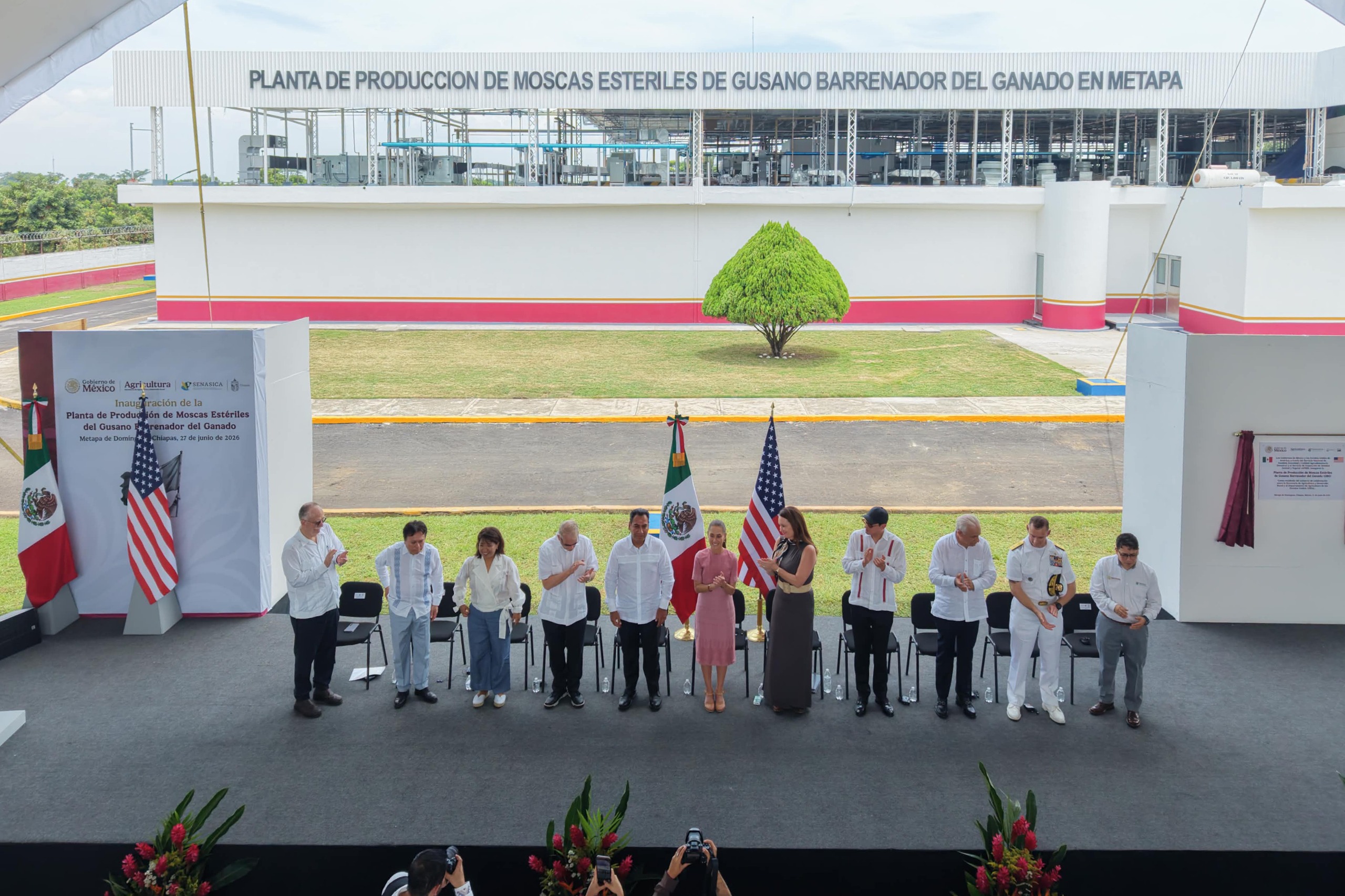 Inauguran Planta de moscas estériles de Gusano Barrenador en Chiapas; producirá 100 millones de insectos por semana