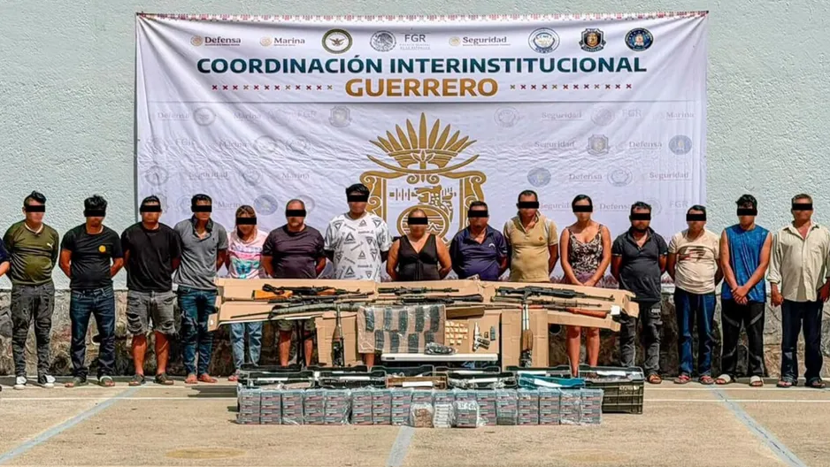 Detienen a 16 presuntos integrantes de Los Ardillos en operativo conjunto en Guerrero