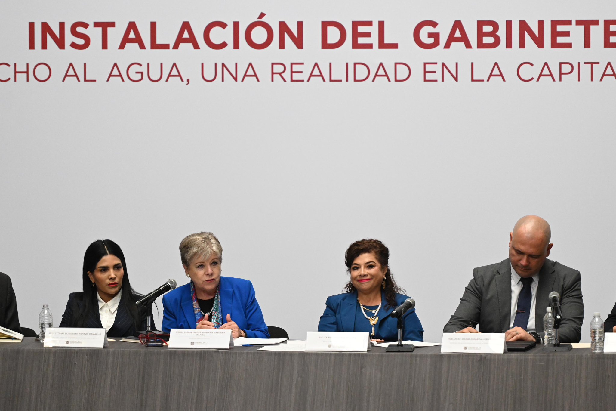 Instala Clara Brugada el Gabinete del Agua de la Ciudad de México