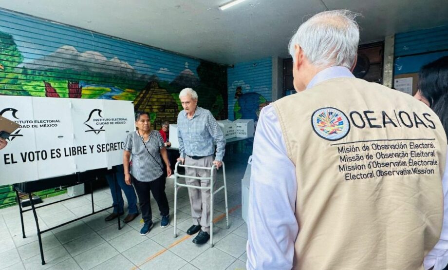 Destaca representante de la OEA la primera Elección Judicial como un momento histórico en México