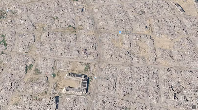 Google Earth expone el antes y después de la destrucción en Gaza