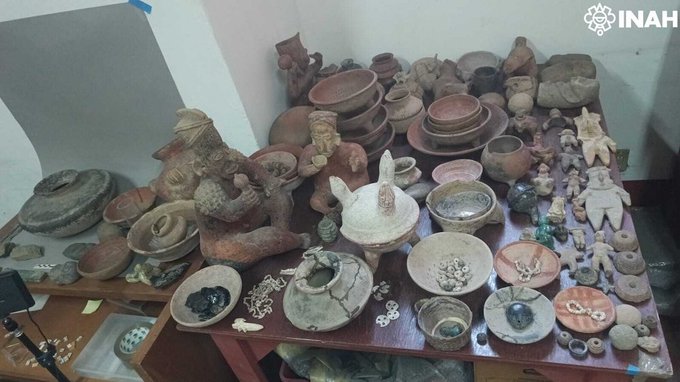 Recupera Centro INAH Jalisco colección de 334 bienes arqueológicos