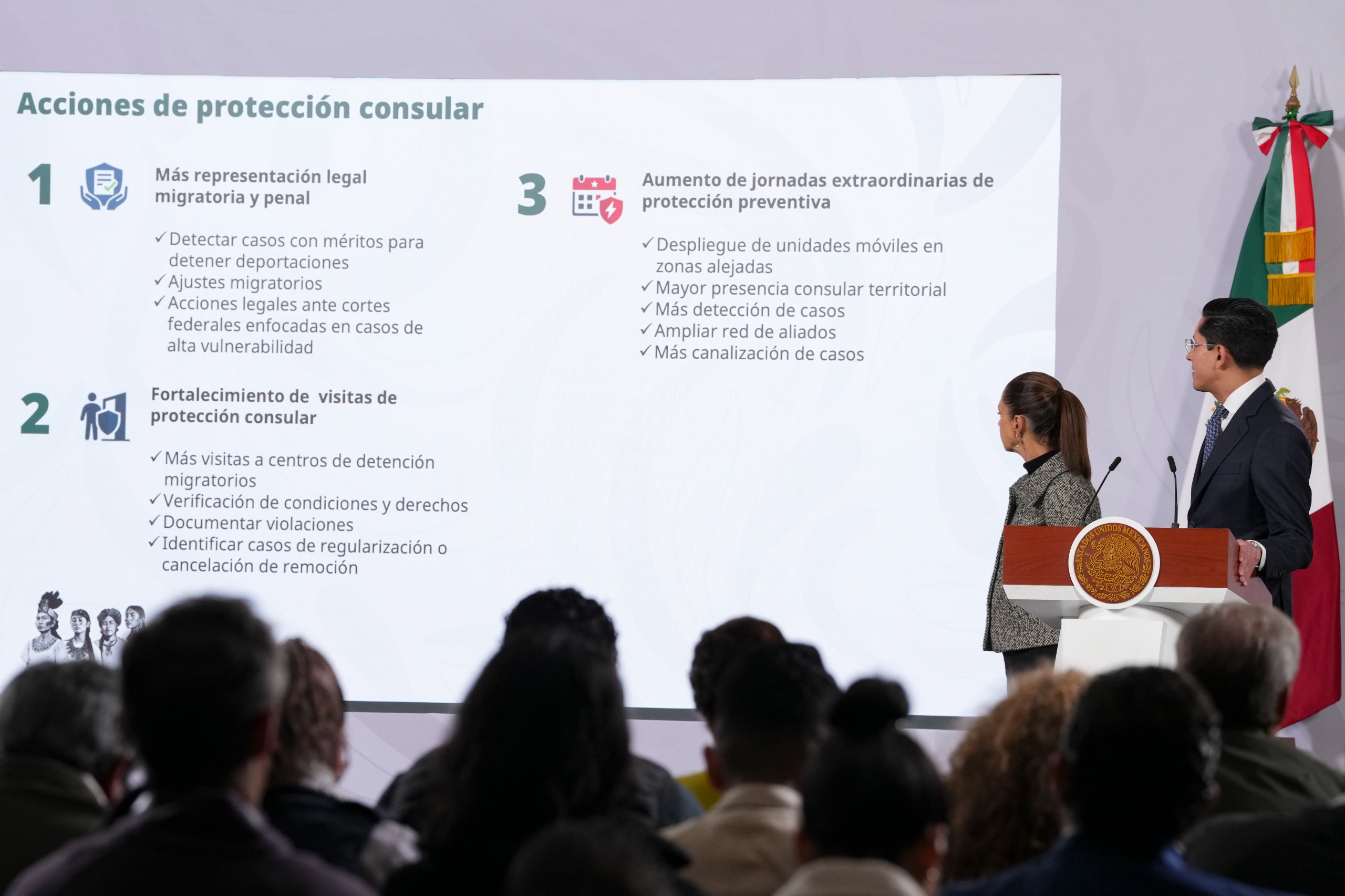 Brinda red consular de México 5.3 millones de atenciones a migrantes durante 2025