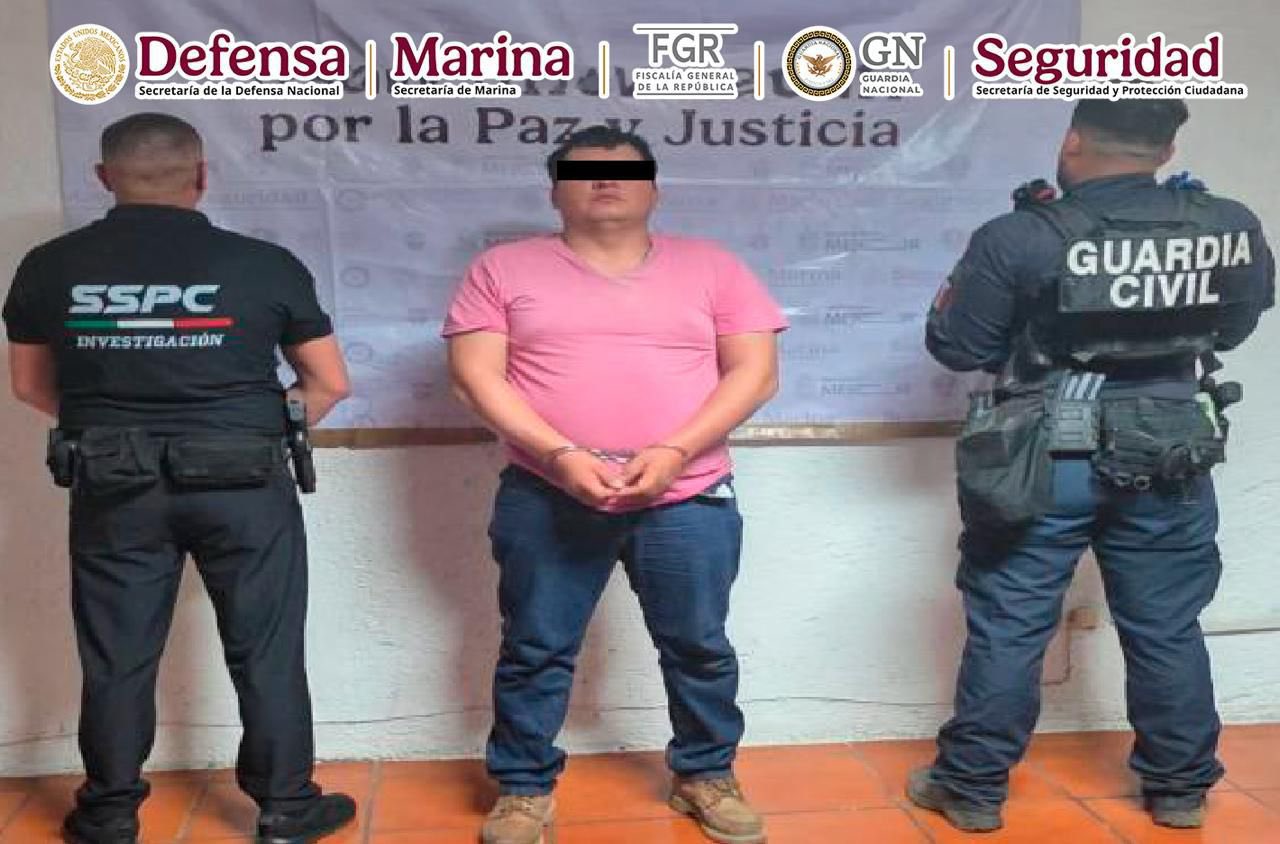 Detiene Gabinete de Seguridad a Rafael “N”, alias el “Aurora”, en Uruapan, Michoacán