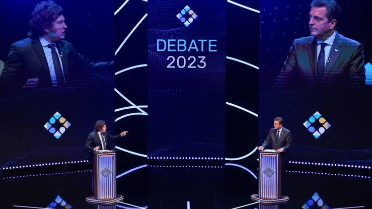 Se llevó a cabo el último debate presidencial argentino entre Massa y Milei