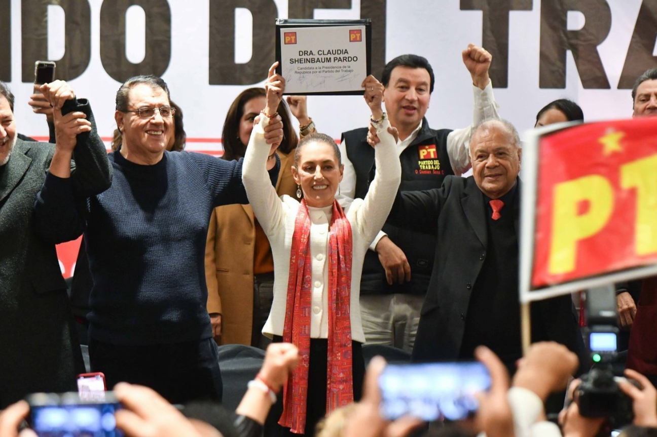 Ratifica PT respaldo a Claudia Sheinbaum y refrenda alianza ante la Reforma Electoral