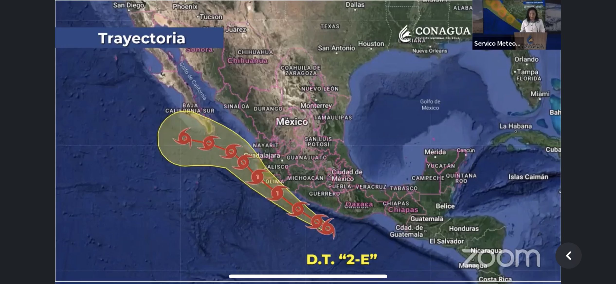 La tormenta tropical Beatriz podría tocar tierra en Michoacán, Colima o Jalisco