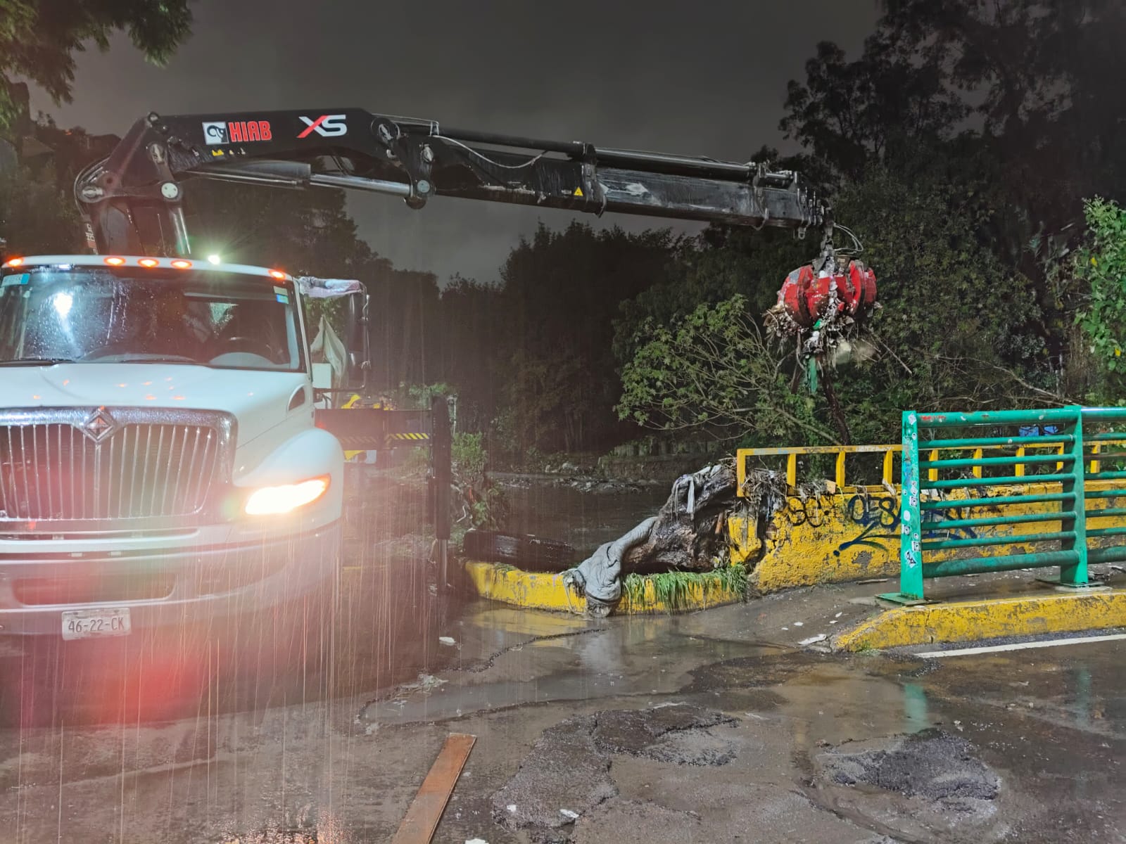 Atiende Operativo Tlaloque 24 encharcamientos y 21 árboles caídos en la CDMX