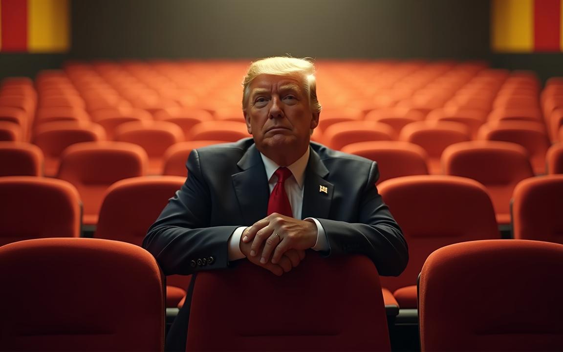 Impone Trump arancel del 100% a películas extranjeras; afirma que Hollywood está “en peligro”