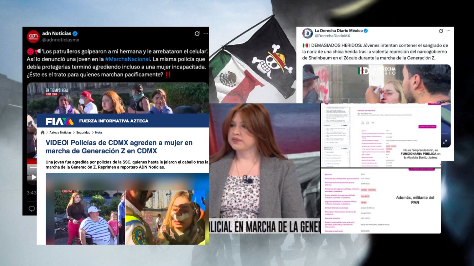 Denuncia Morena presunto montaje de TV Azteca, ADN40 y La Derecha Diario en cobertura de la marcha del 15N