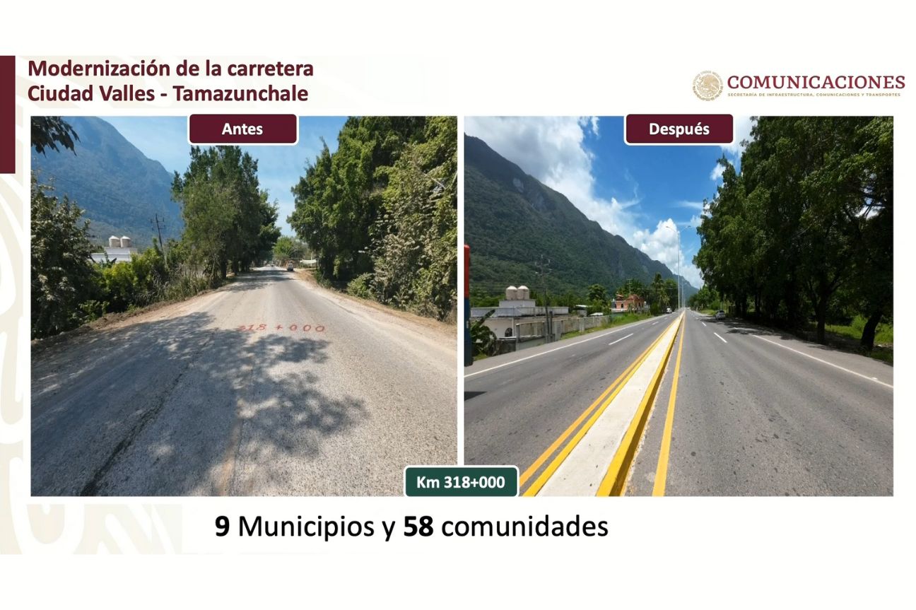 Inaugura Gobierno de México la carretera Ciudad Valles-Tamazunchale en San Luis Potosí