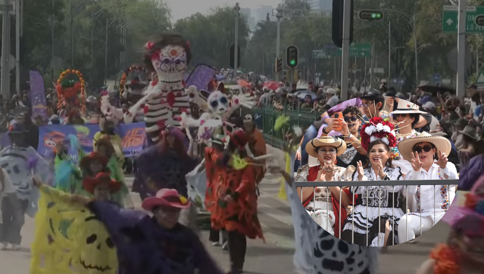 Se realiza desfile por el Día de Muertos en la Ciudad de México