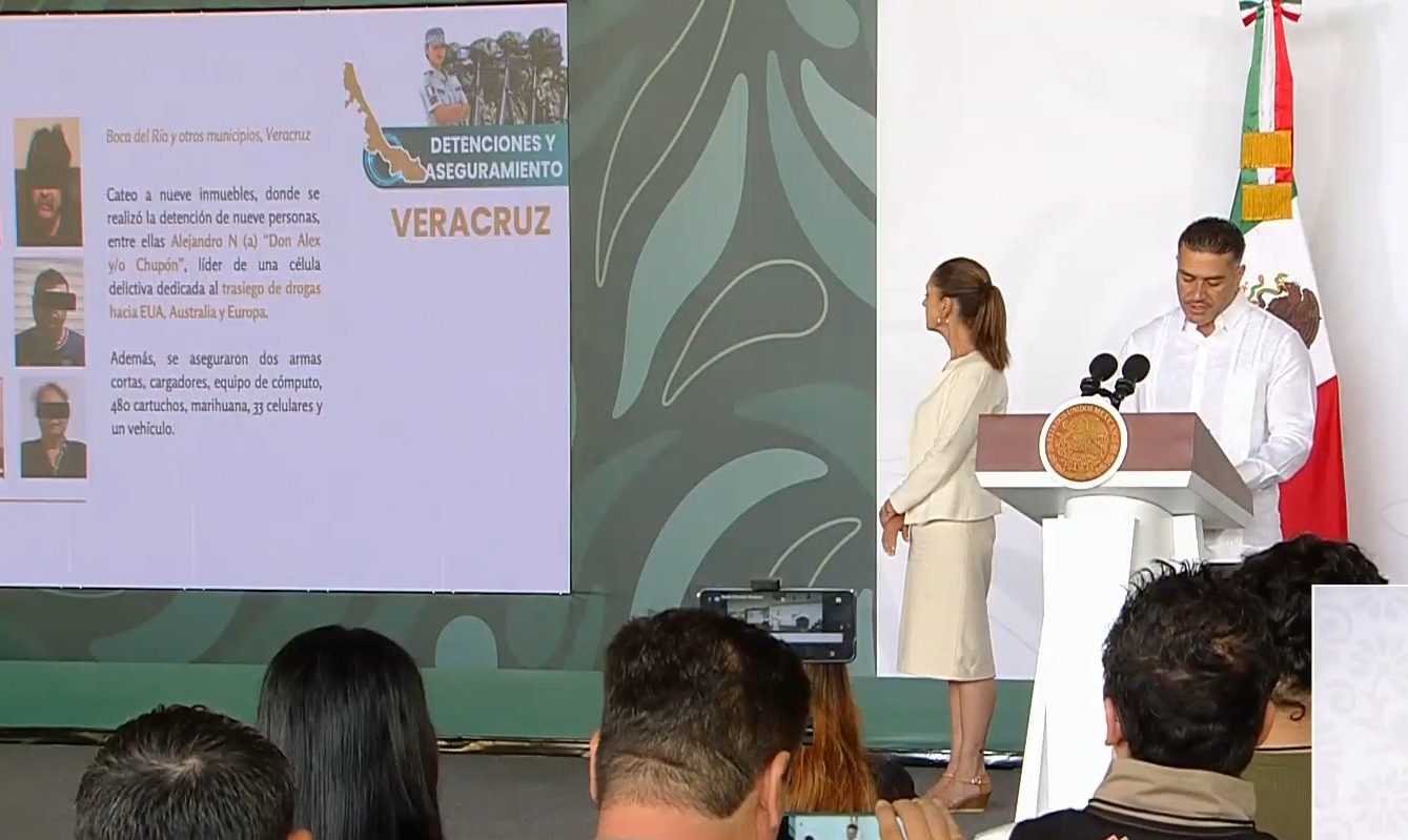 Reporta Omar García Harfuch disminuyen un 28% los homicidios dolosos en Veracruz