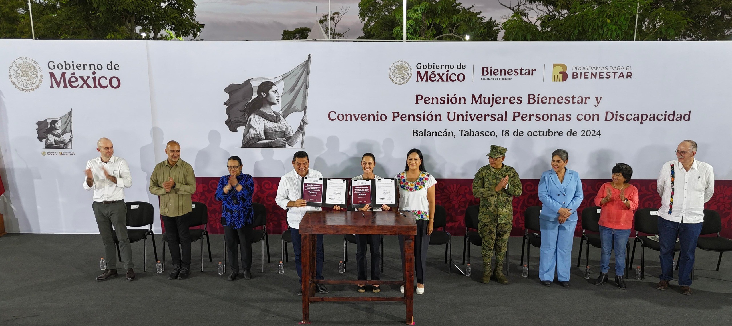 Amplia Claudia Sheinbaum programa de Pensión de Discapacidad de 40 hasta los 64 años en Tabasco