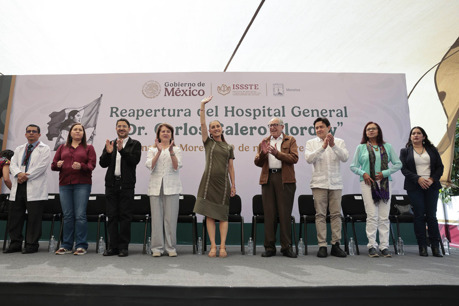 Encabeza Presidenta Claudia Sheinbaum reapertura del Hospital General del ISSSTE en Cuernavaca