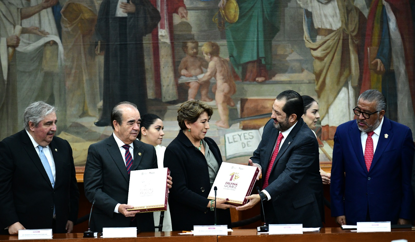 Baja de delitos, acciones contra fenómenos naturales e inversión en salud y educación: Primer Informe de Gobierno de Delfina Gómez