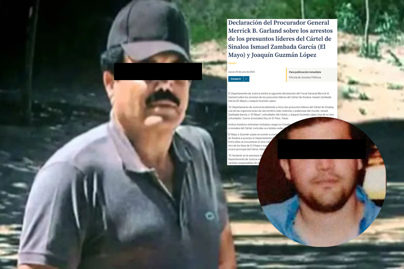 Confirma Merrick Garland las detenciones de “El Mayo” Zambada y Joaquín Guzmán López