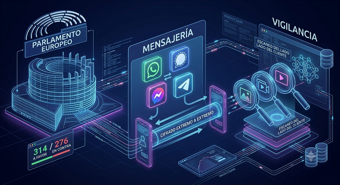 Avanza en Europa “Chat Control”, ley para escanear mensajes privados y frenar abuso infantil