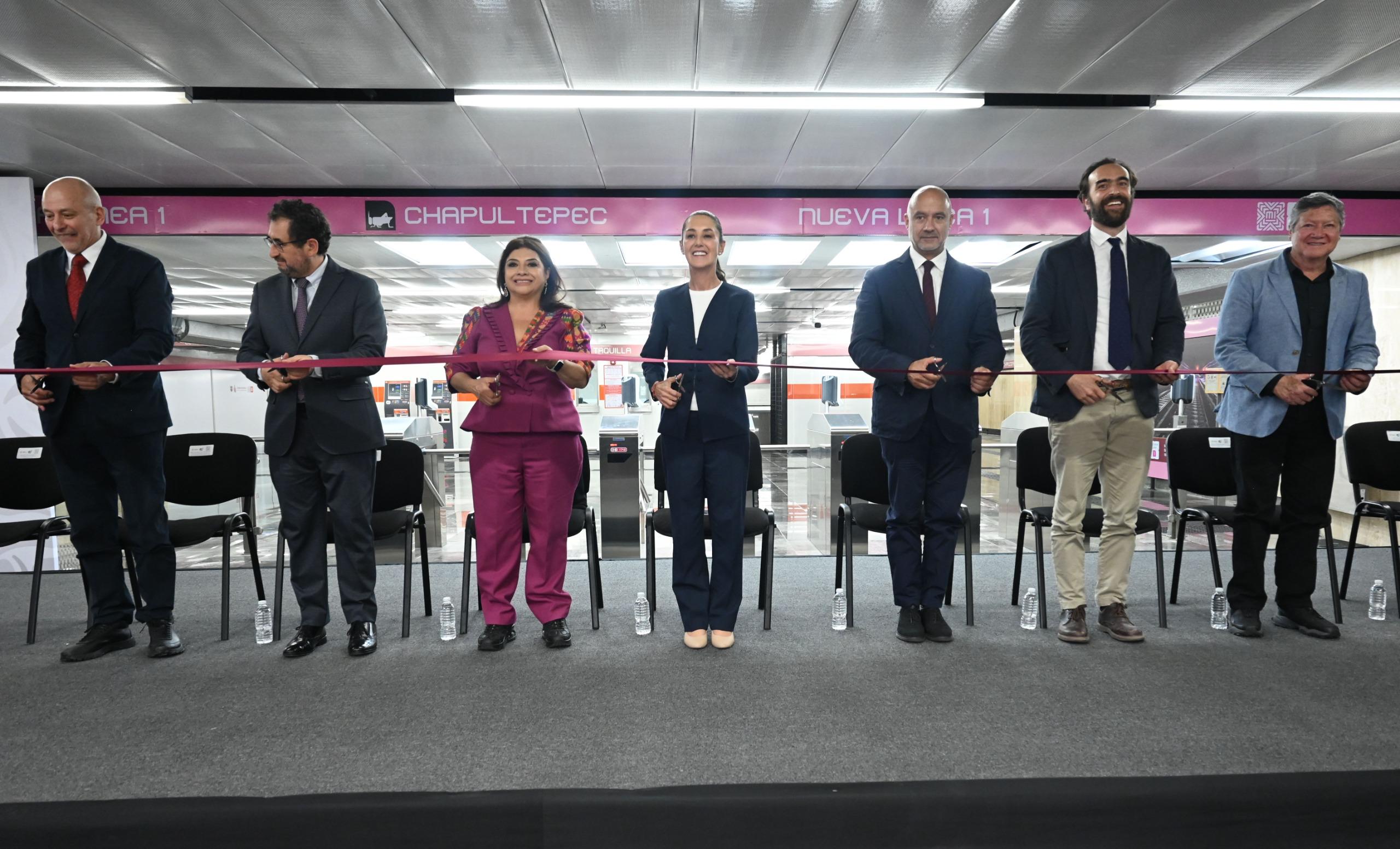 Inaugura Claudia Sheinbaum la Nueva Línea 1 del Metro de la CDMX