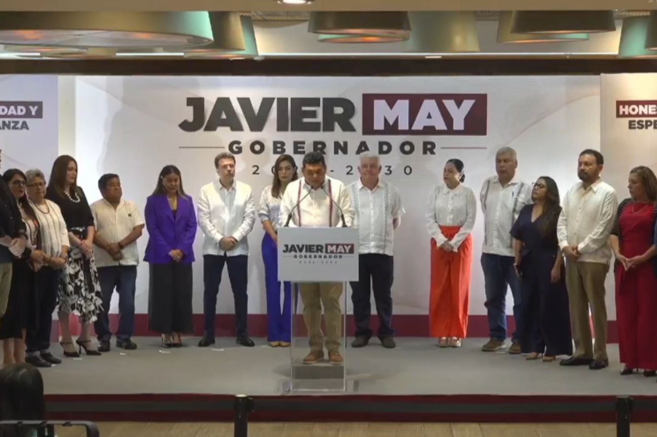 Presenta Javier May, gobernador electo de Tabasco, a los integrantes de su gabinete