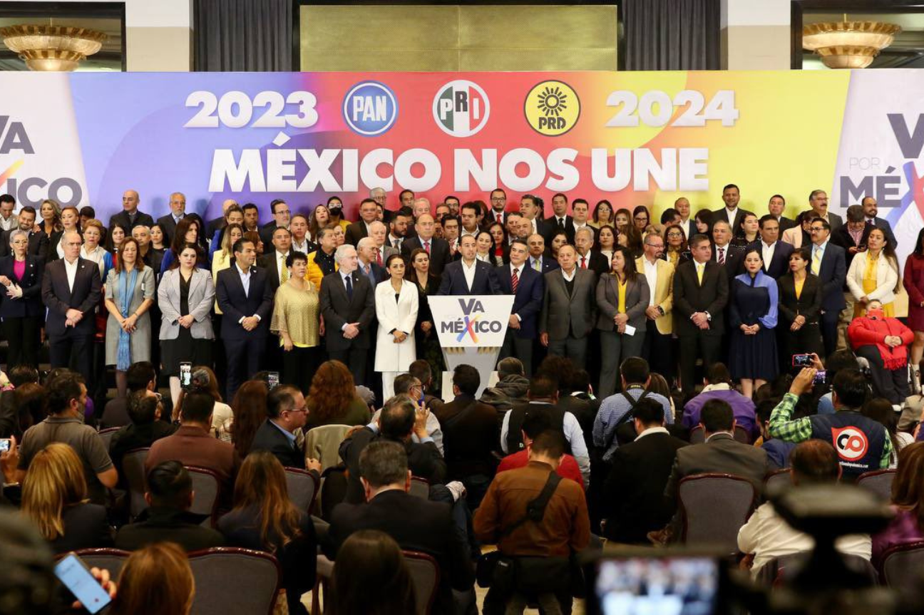 Anuncian acuerdo de #VaPorMexico para las elecciones de 2023 y 2024.