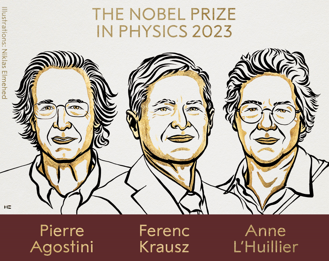 SPR Informa || Entregan Premio Nobel de Física a tres científicos por sus  métodos experimentales que generan pulsos de luz de attosegundos
