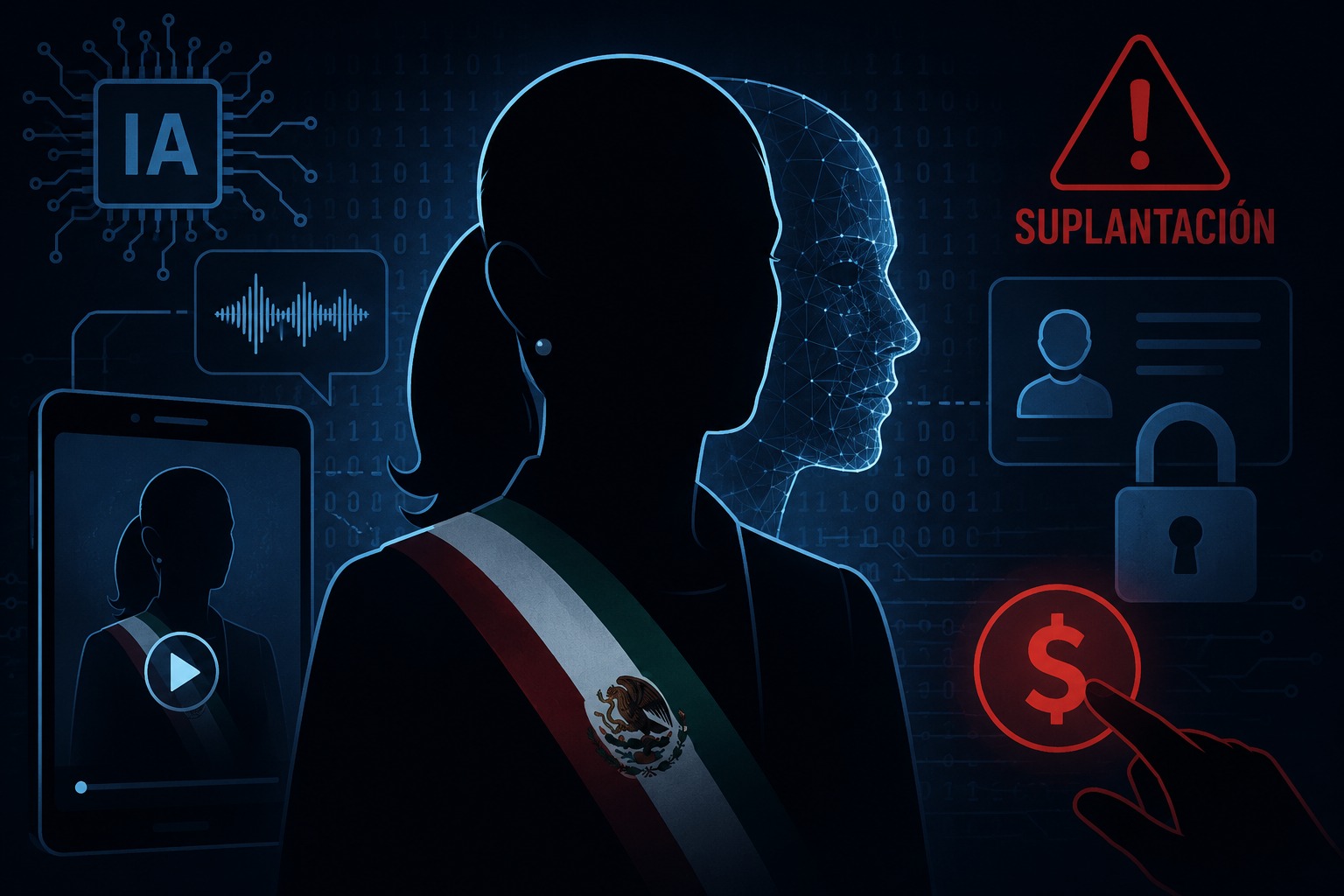 Fraudes con IA aumentan 500% en México; Claudia Sheinbaum, entre las 10 figuras más suplantadas
