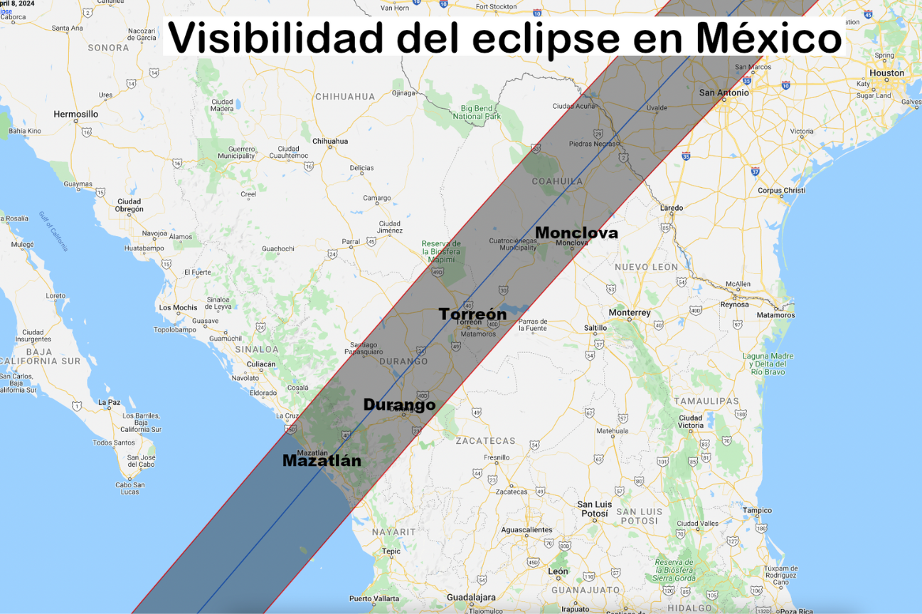 México será el mejor lugar del mundo para presenciar el eclipse solar 2024: NASA