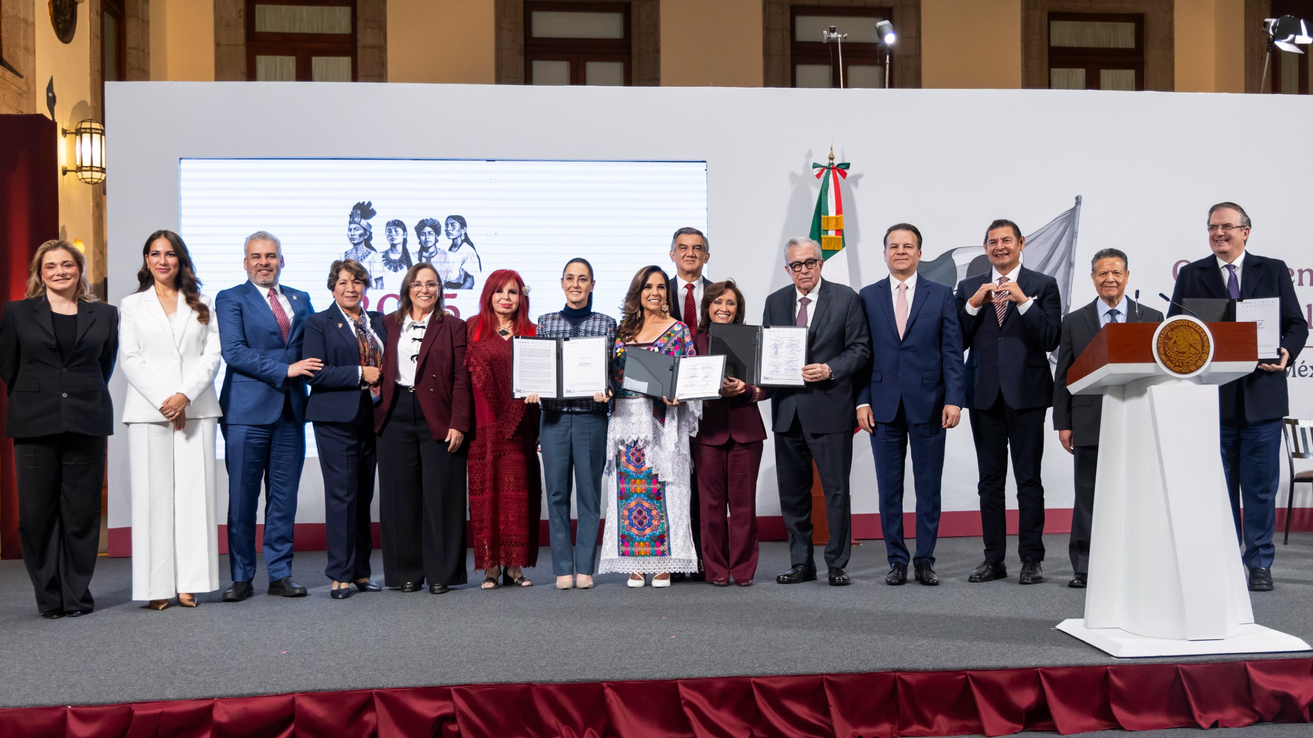 Firma Claudia Sheinbaum Carta de Colaboración para implementar 15 Polos de Desarrollo Económico Para el Bienestar