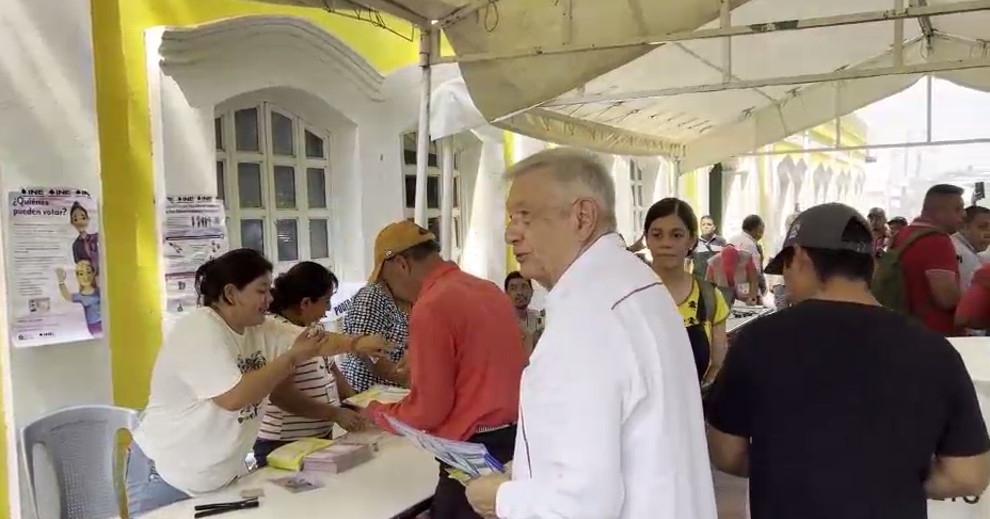 “Me da gusto vivir en un país libre y democrático”: expresidente Andrés Manuel López Obrador tras emitir su voto en las Elecciones Judiciales