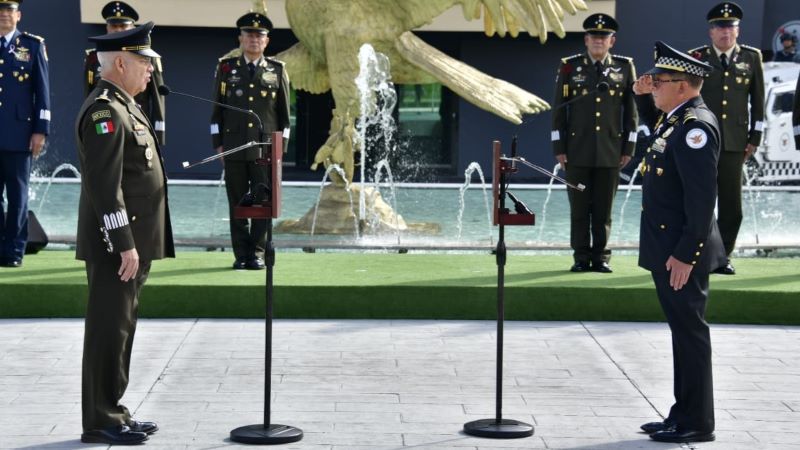 Rinde protesta Hernán Cortés como comandante interino de la Guardia Nacional