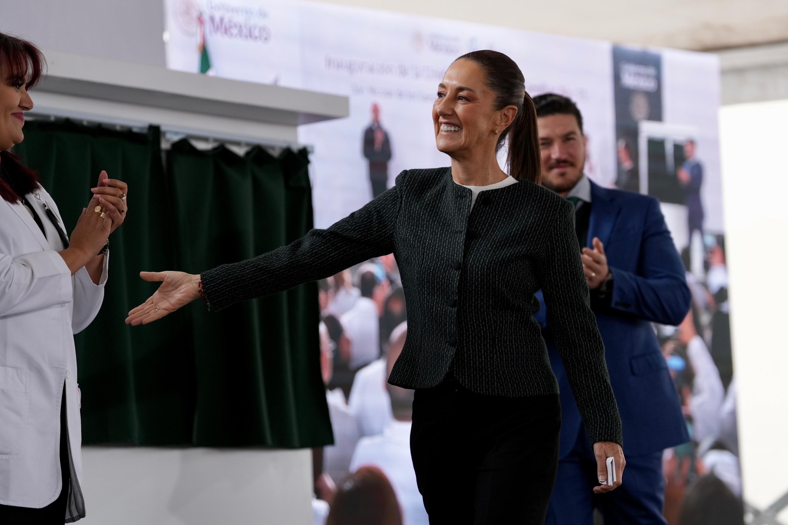 Inaugura Claudia Sheinbaum Unidad Médica Familiar en Nuevo León