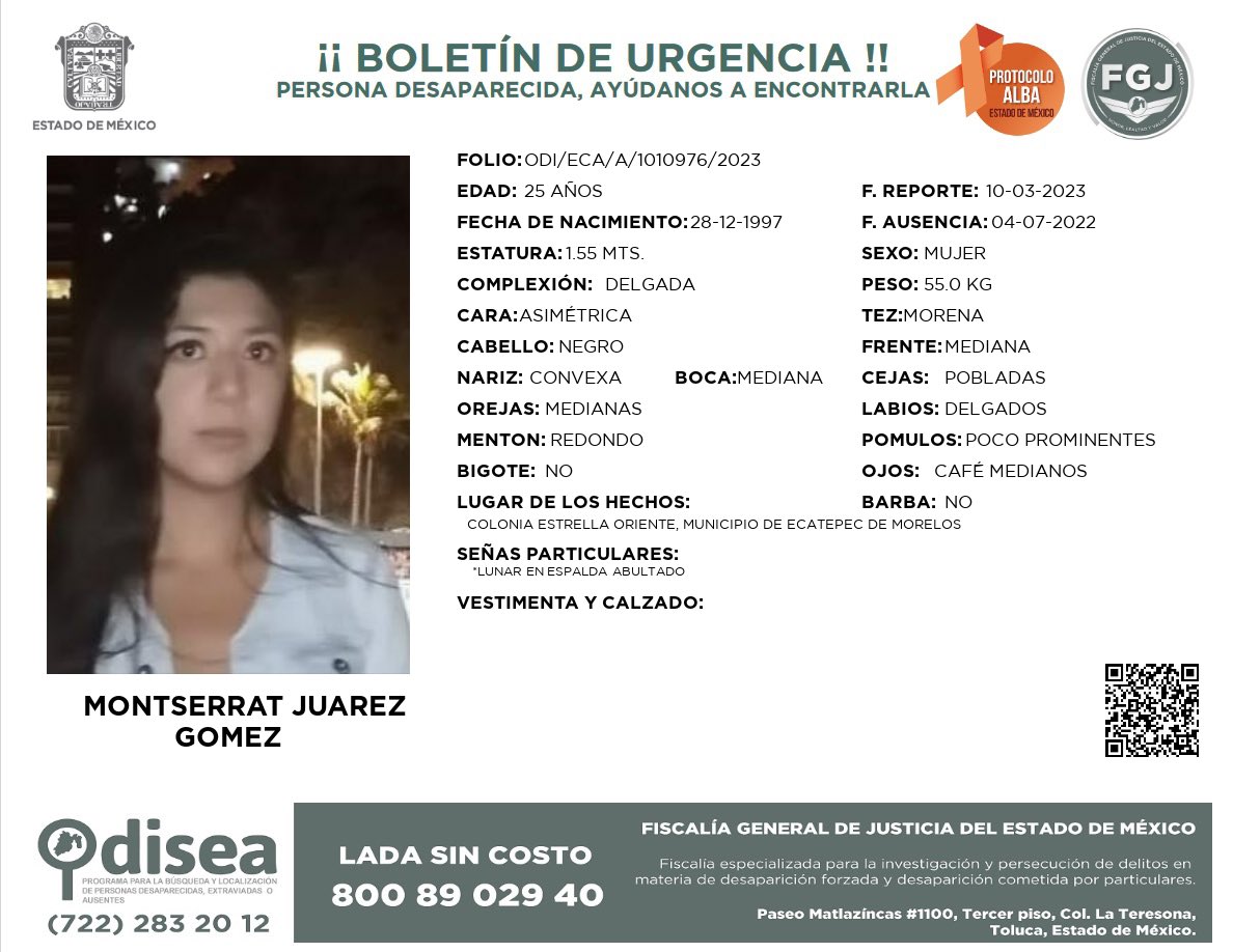 Investiga la FGJCDMX posibles irregularidades en el caso del presunto feminicidio de Montserrat Juárez