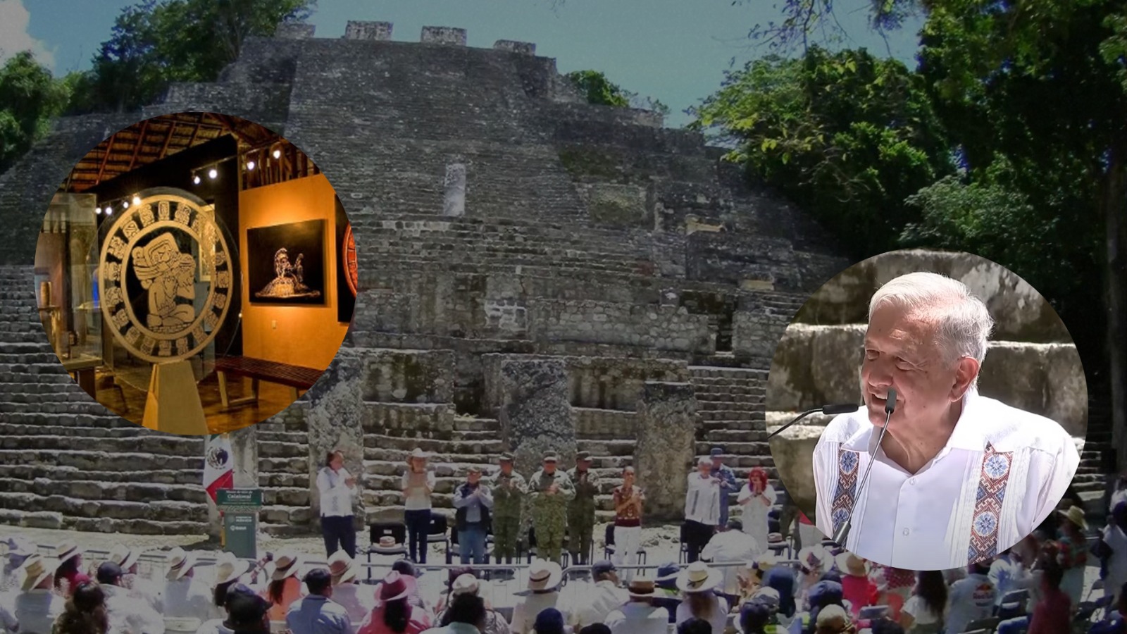 Inaugura Gobierno de México museo de sitio de Calakmul en Campeche