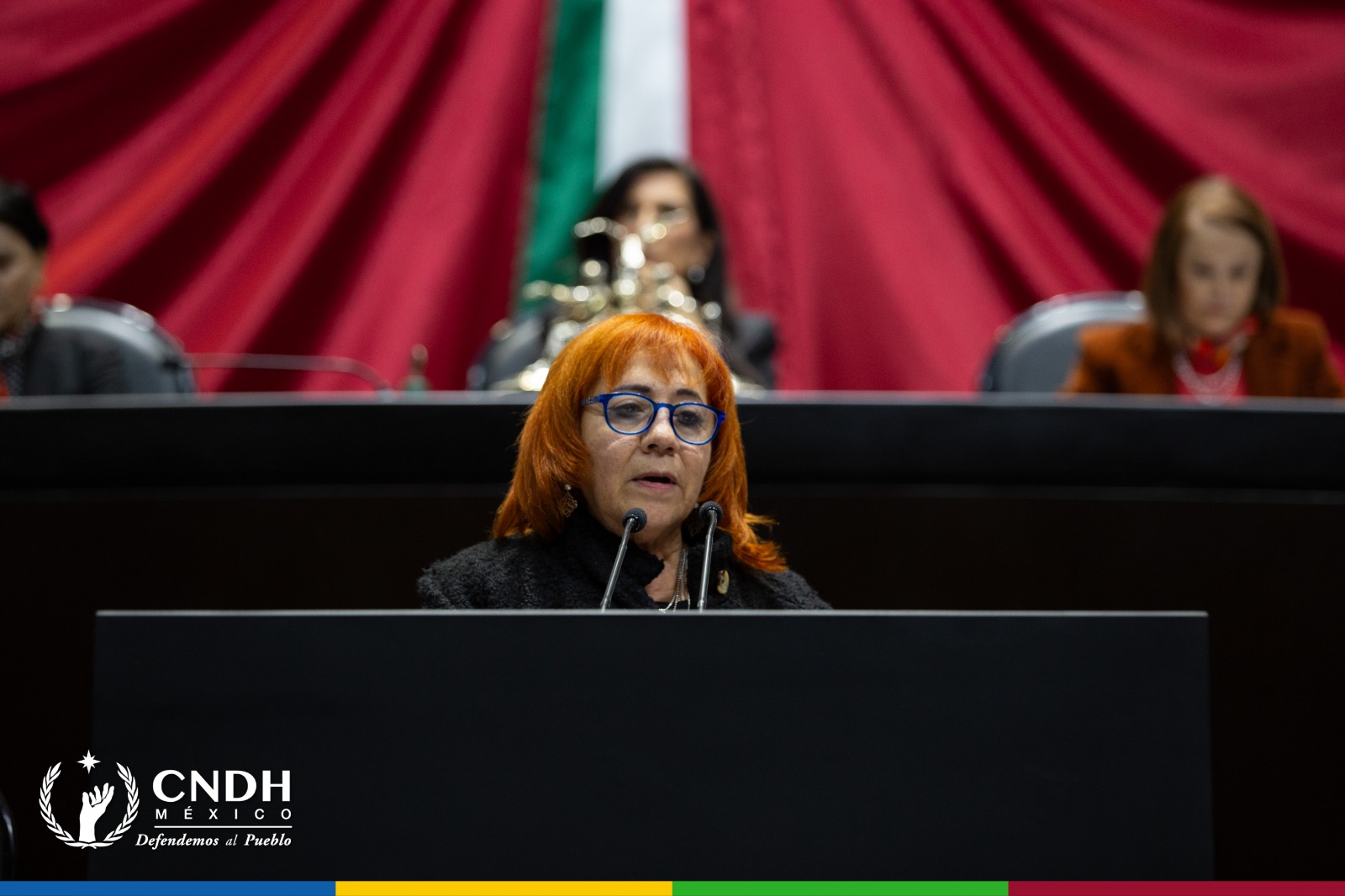 Rinde Rosario Piedra Ibarra, titular de la CNDH, su informe anual de actividades ante Comisión Permanente
