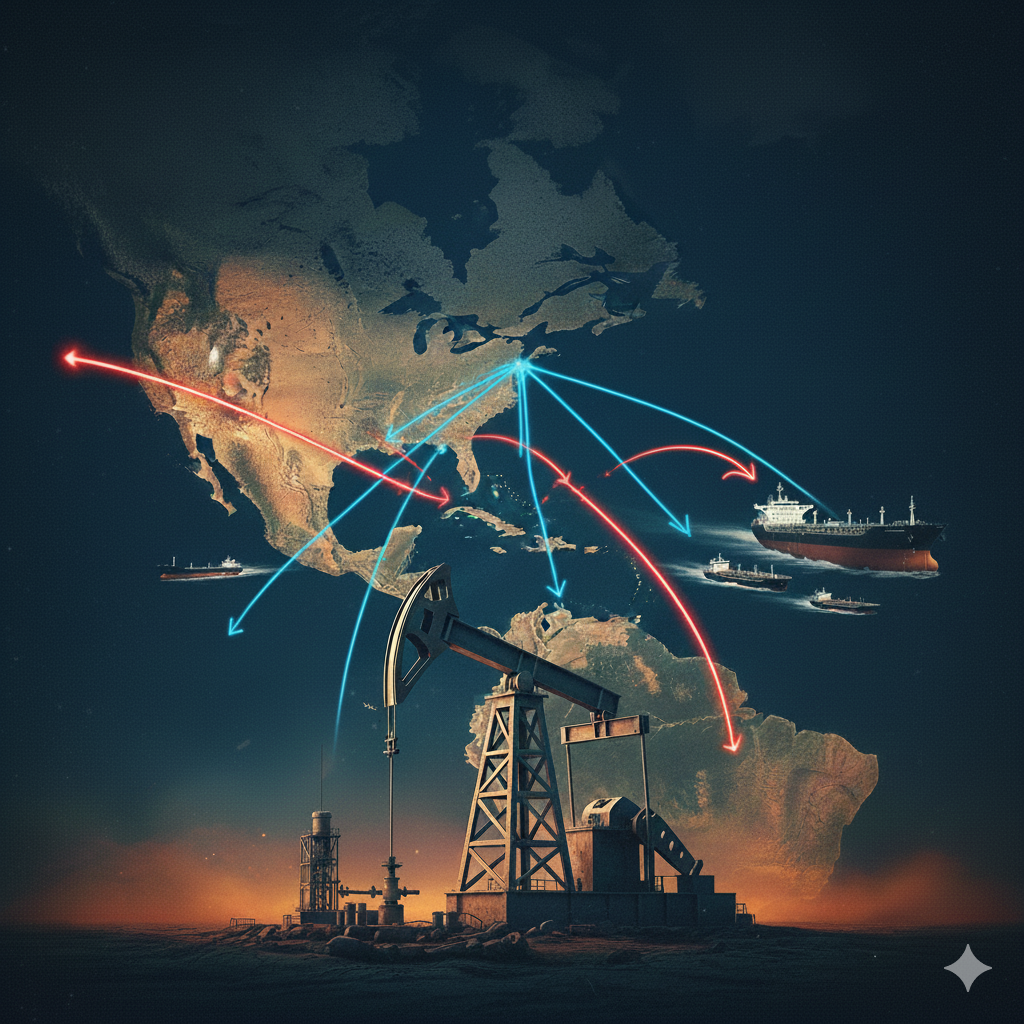 El giro petrolero de Trump: repliegue de Medio Oriente, ofensiva en el Caribe y la lucha por el crudo venezolano