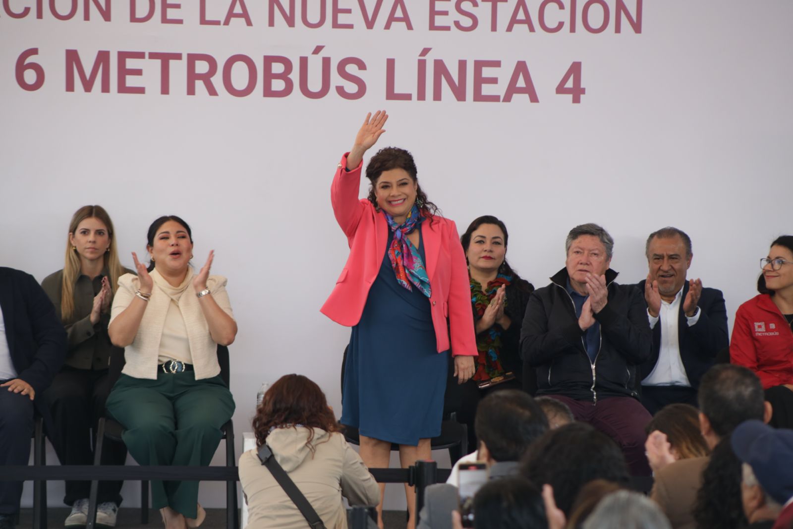 Inaugura Clara Brugada estación Calle 6 del Metrobús CDMX