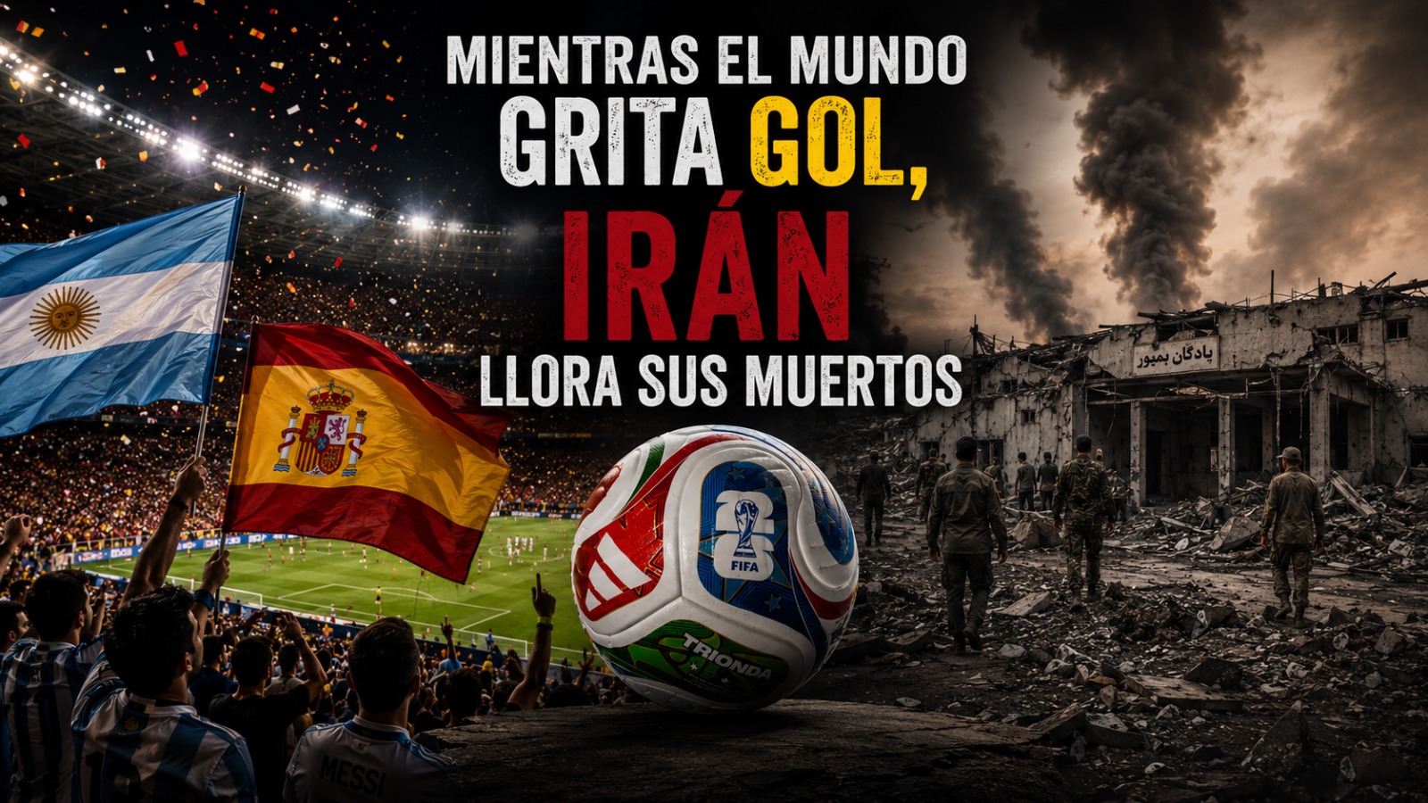 Mientras el mundo grita GOL, Irán entierra a sus muertos