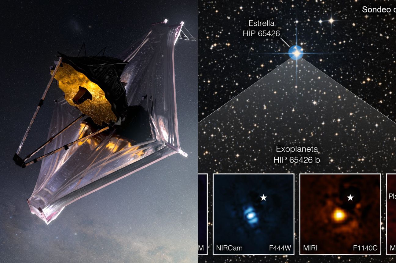 Capta Telescopio James Webb de la NASA su primera imagen de un exoplaneta
