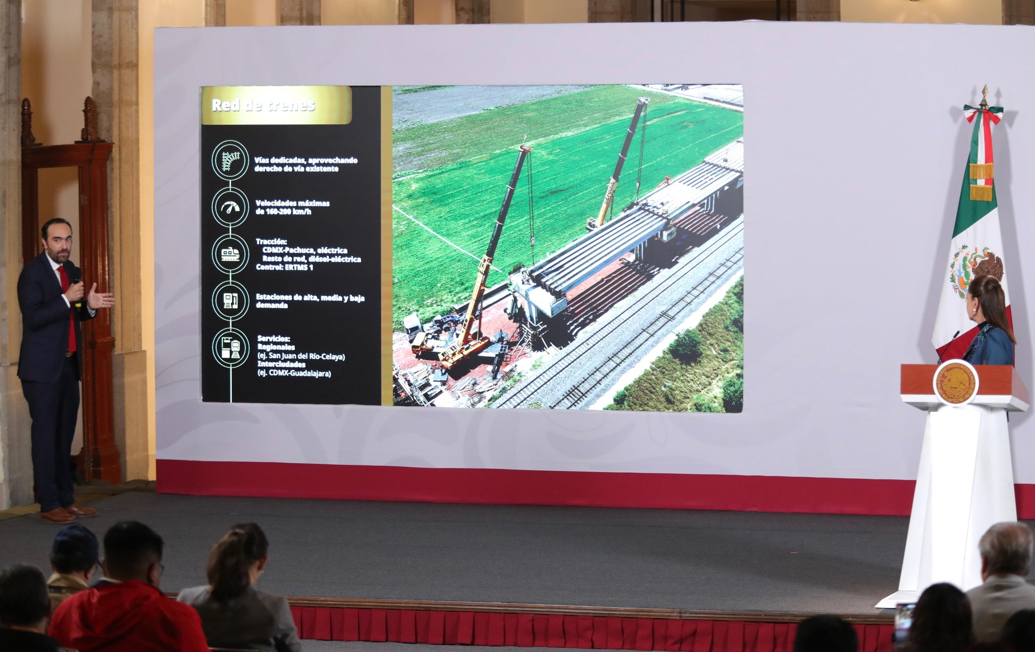 “Se construirán 2,400 km de trenes con una inversión de 750 mil mdp”, Claudia Sheinbaum