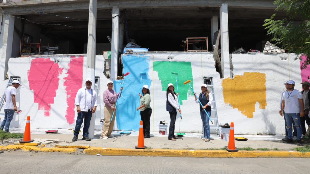 Inicia programa “Juntos Pintamos Acapulco” para pintar 300 mil viviendas en Guerrero afectadas por Huracán Otis