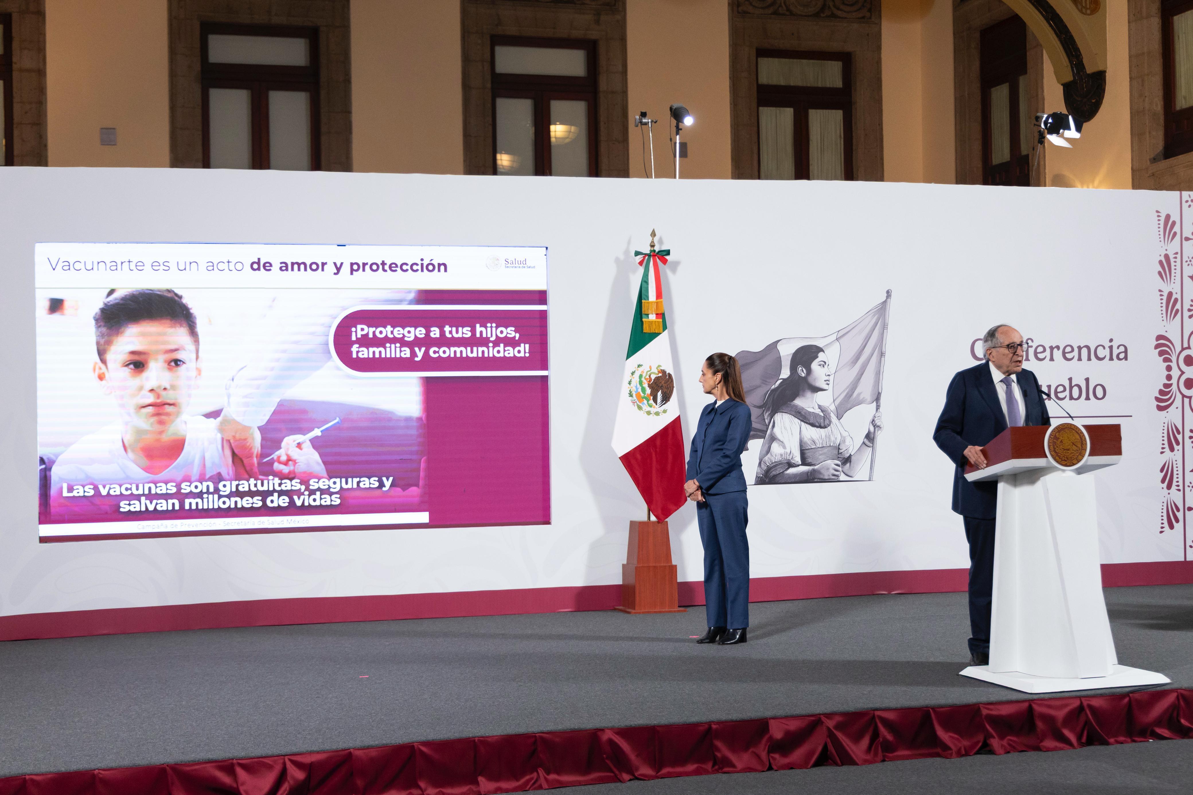 Suman 4,353 casos de sarampión en el país; se han aplicado casi 6 millones de vacunas