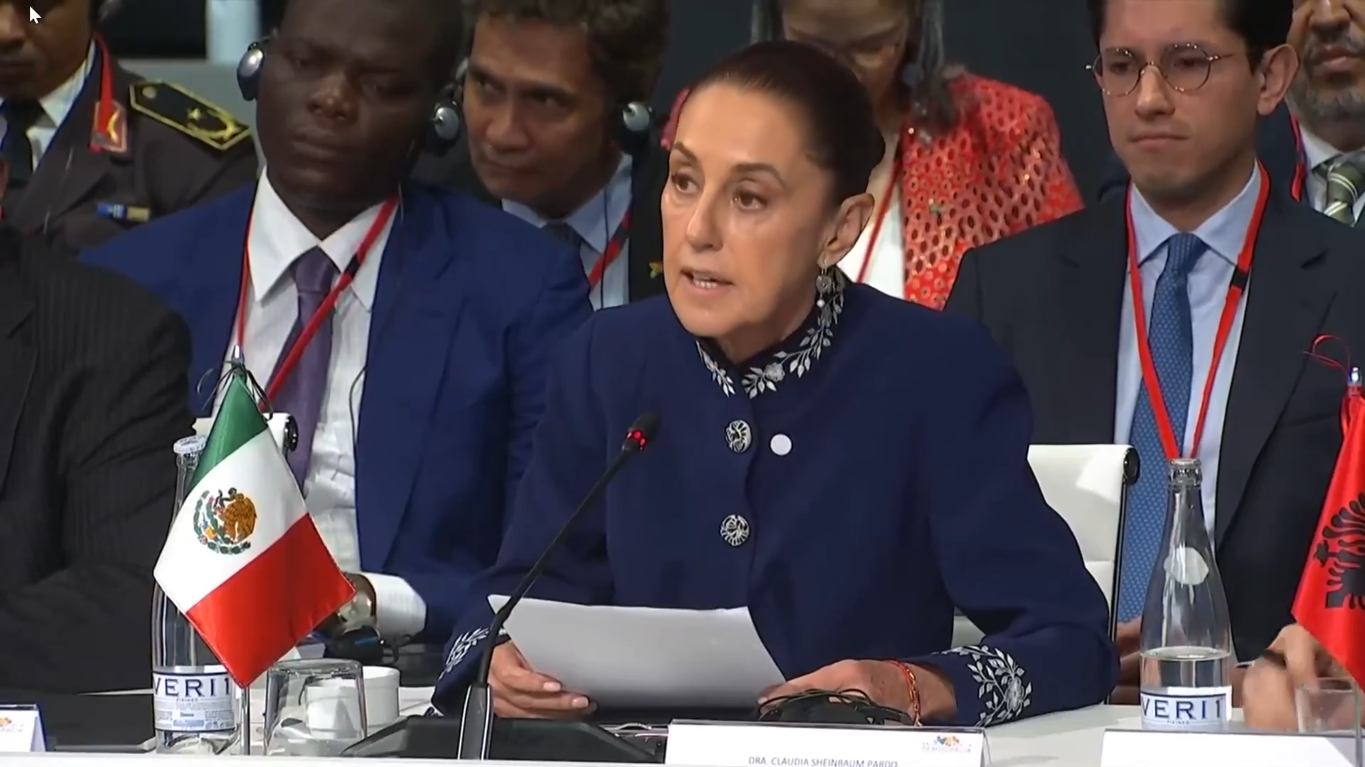 Democracia, igualdad y memoria: se pronuncia Claudia Sheinbaum en favor de la cooperación durante cumbre progresista en Barcelona
