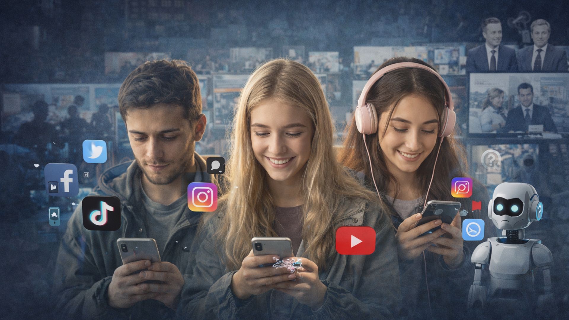 Jóvenes abandonan medios tradicionales: ahora se informan a través de creadores y redes sociales